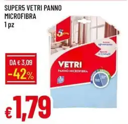 IperFamila Super5 vetri panno microfibra offerta