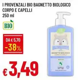 IperFamila I Provenzali bio bagnetto biologico corpo e capelli offerta