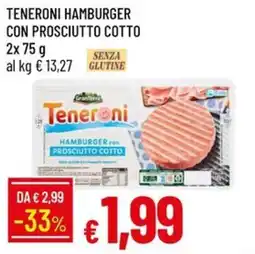 IperFamila Teneroni Hamburger con Prosciutto Cotto offerta