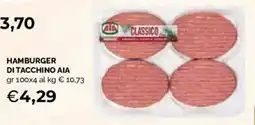 Mercatò Extra Hamburger di tacchino AIA offerta