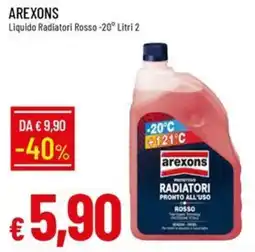 IperFamila Arexons liquido radiatori rosso offerta