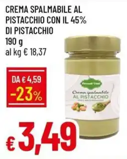 IperFamila Crema spalmabile al pistacchio offerta