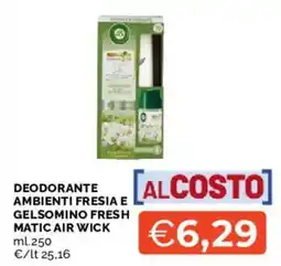 Mercatò Deodorante ambienti fresia e gelsomino fresh matic air wick offerta