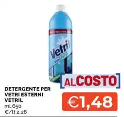 Mercatò Detergente per vetri esterni Vetril offerta