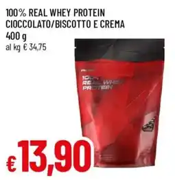 Galassia superstore 100% Real Whey Protein Cioccolato/Biscotto e Crema offerta