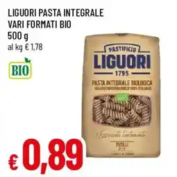 Galassia superstore Pasta integrale biologica Liguori offerta