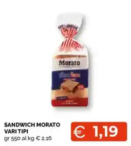 Mercatò Extra Sandwich Morato offerta