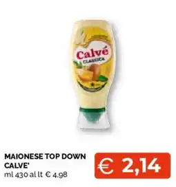 Mercatò Extra Maionese top down Calvé offerta