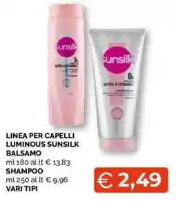 Mercatò Extra Luminous Sunsilk Balsamo offerta