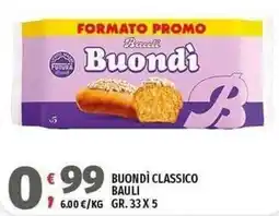 Vivo Supermercati Buondì classico Bauli offerta
