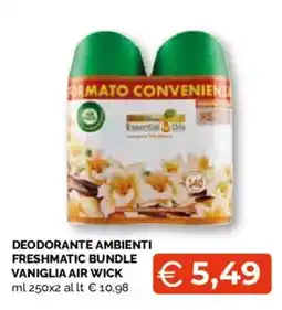 Mercatò Extra Deodorante ambienti Freshmatic bundle vaniglia Air Wick offerta