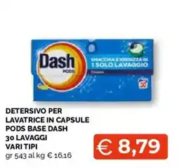 Mercatò Extra Detersivo per lavatrice in capsule Pods Base Dash offerta