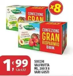 Vivo Supermercati Succhi Valfrutta offerta