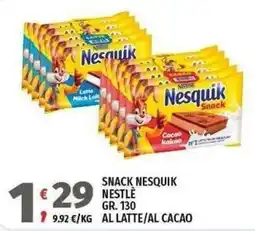 Vivo Supermercati Snack Nesquik Nestlé offerta