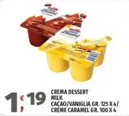 Vivo Supermercati Crema dessert milk offerta