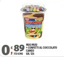 Vivo Supermercati Muu Muu con confetti al cioccolato Cameo offerta
