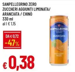 IperFamila Sanpellegrino zero aranciata offerta