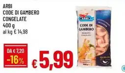 IperFamila Arbi code di gambero offerta