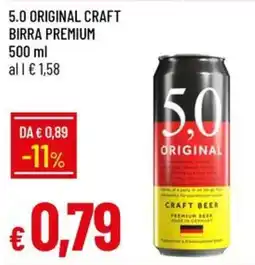 IperFamila 5.0 Original Craft Birra Premium offerta