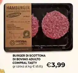 Mercatò Local Burger di Scottona di bovino adulto Compral Tasty offerta