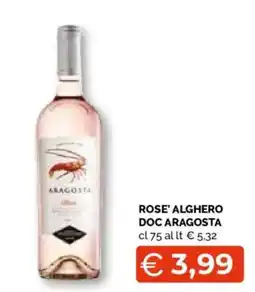 Mercatò Local Rose' alghero doc aragosta offerta