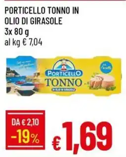 IperFamila Porticello tonno in olio di girasole offerta