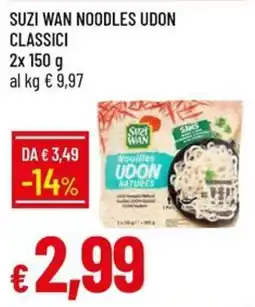 IperFamila Suzi Wan noodles udon classici offerta