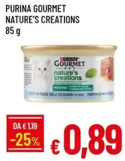 IperFamila Purina Gourmet Nature's Creations offerta