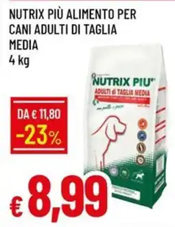 IperFamila Nutrix Più alimento per cani adulti di taglia media offerta