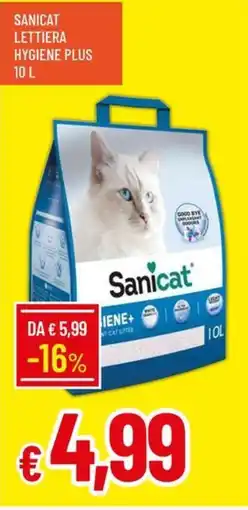 IperFamila Sanicat lettiera hygiène plus offerta