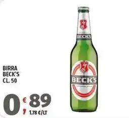 Vivo Supermercati Birra Beck's offerta