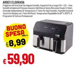 IperFamila Friggitrice Ad Aria Dual Ardes Eldorada offerta