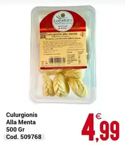 Centro Cash Culurgionis alla menta Logudoro offerta