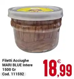 Centro Cash Filetti Acciughe MARI BLUE Intere offerta