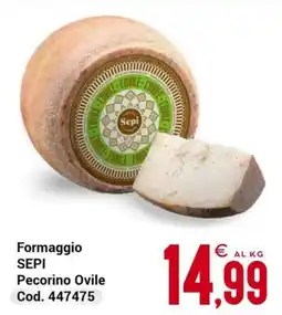 Centro Cash Formaggio SEPI Pecorino Ovile offerta