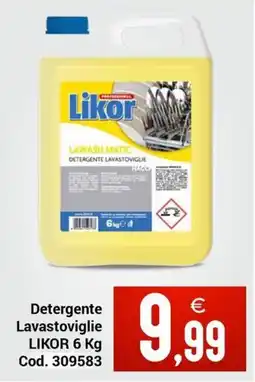 Centro Cash Detergente Lavastoviglie Likor offerta