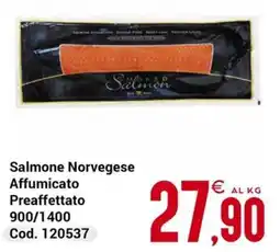Centro Cash Salmone Norvegese Affumicato Preaffettato offerta