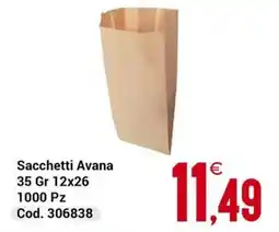 Centro Cash Sacchetti Avana offerta