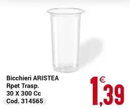 Centro Cash Bicchieri Aristea offerta