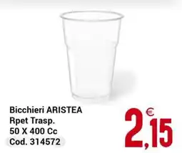 Centro Cash Bicchieri Aristea offerta