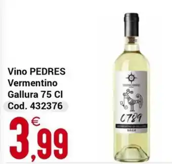 Centro Cash Vino PEDRES Vermentino offerta
