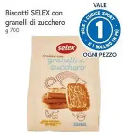 Famila Biscotti SELEX con granelli di zucchero offerta