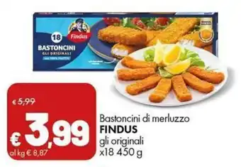 Bastoncini di merluzzo Findus gli originali
