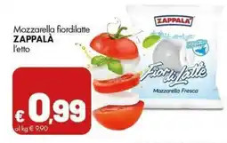 Supermercati Vinci Mozzarella fiordilatte Zappalà offerta