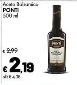 Supermercati Vinci Aceto Balsamico Ponti offerta
