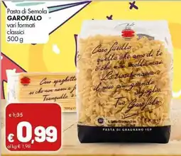 Supermercati Vinci Pasta di Semola Garofalo offerta