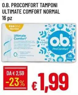 IperFamila O.B. ProComfort tamponi ultimate comfort normal offerta