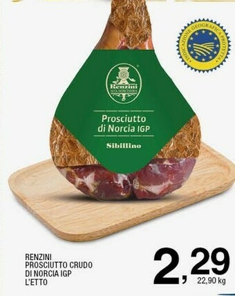 Ok Sigma Prosciutto crudo di norcia igp offerta