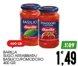 SpesAmica Barilla sugo arrabbiata/basilico/pomodoro offerta