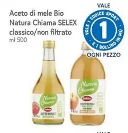 Famila Aceto di mele Bio Natura Chiama SELEX offerta